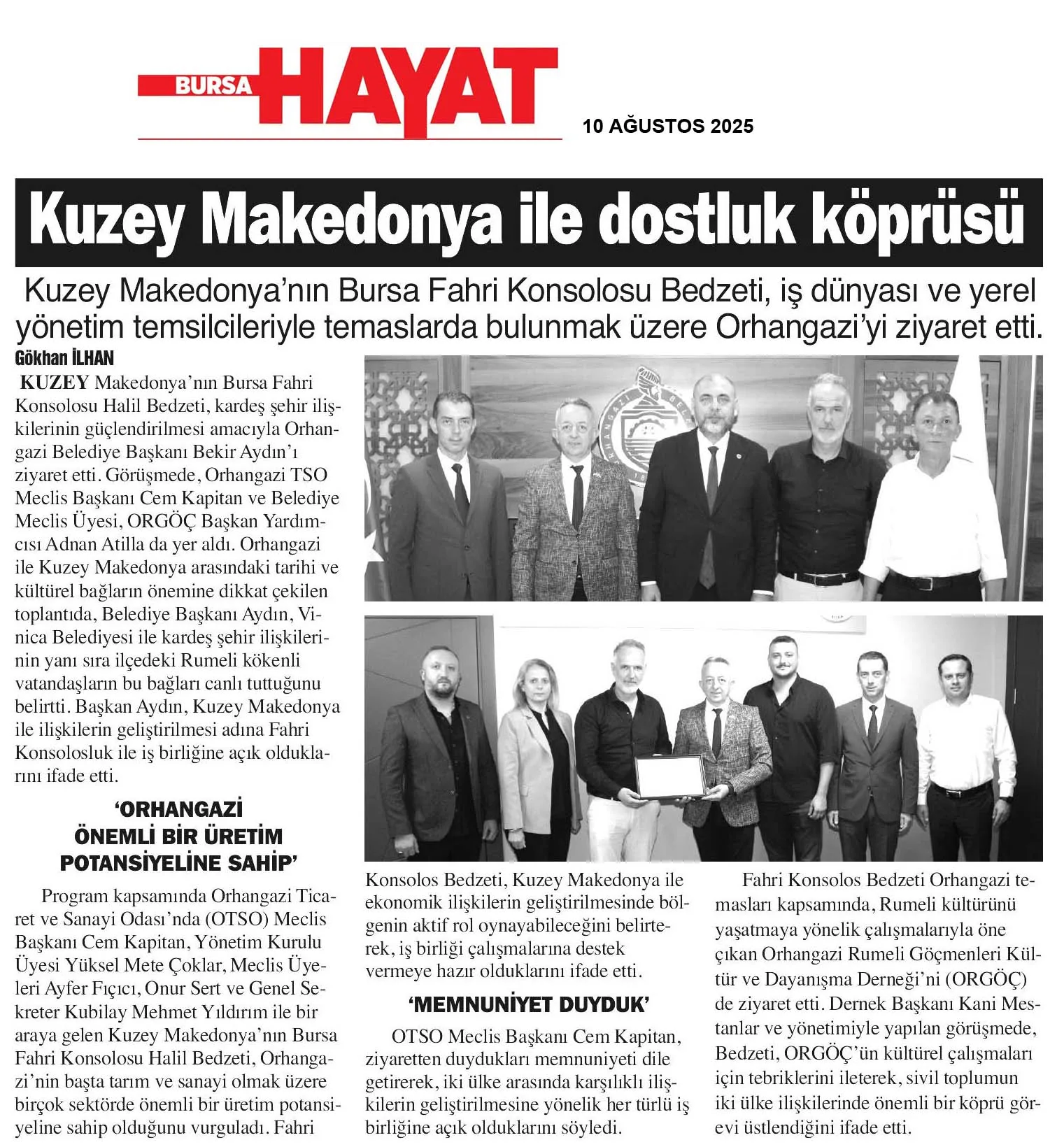 33 ORHANGAZİ ZİYARETİ 10-08-2025